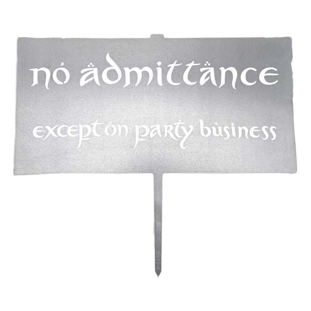 The Lord of the Rings Metalbird 32 cm No Admittance Sign