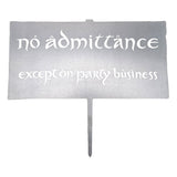 The Lord of the Rings Metalbird 32 cm No Admittance Sign