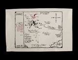 The Hobbit Tea Towel Thorins Map 72 cm