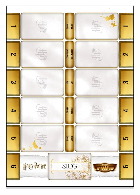 Harry Potter Board Game Battle Mat *German Version*