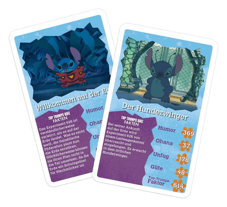 Lilo & Stitch Card Game Top Trumps *German Version*