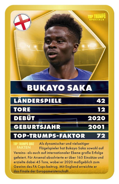 World Football Stars 6 Card Game Top Trumps *German Version*