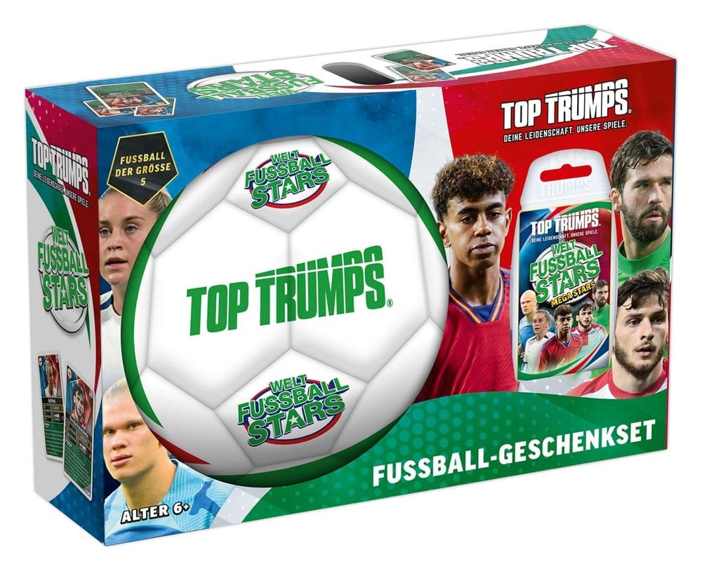 World Football Stars Top Trumps Gift Set with Football *German Version*