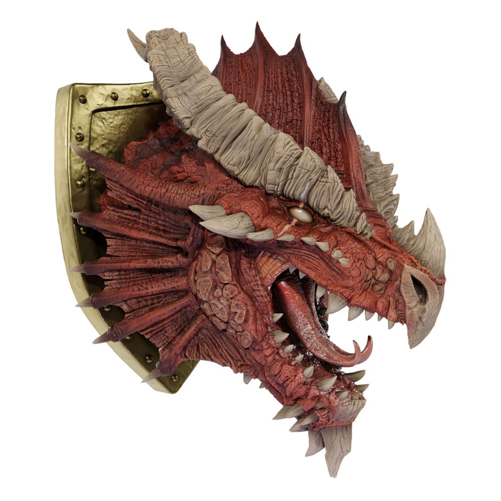 D&D Replicas of the Realms Ancient Red Dragon Trophy Plaque - Limited Edition 50th Anniversary 56 cm Life-Size Foam Figure