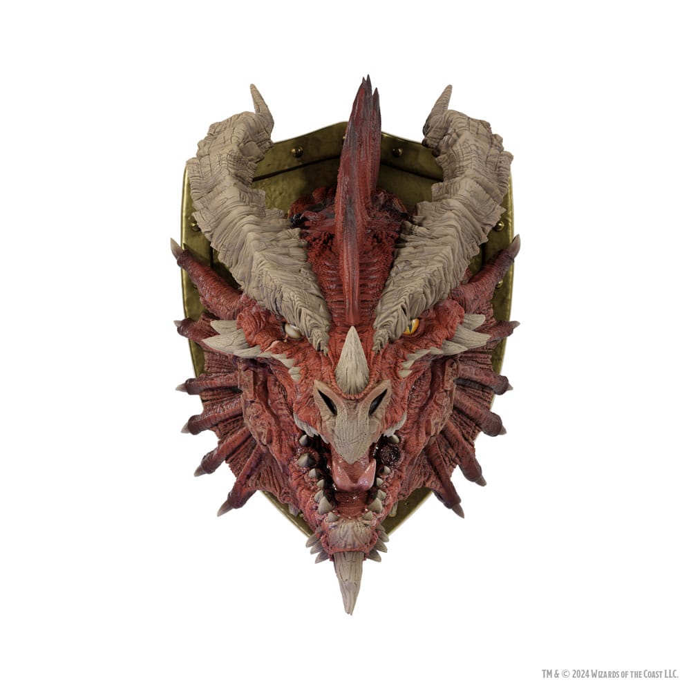 D&D Replicas of the Realms Ancient Red Dragon Trophy Plaque - Limited Edition 50th Anniversary 56 cm Life-Size Foam Figure