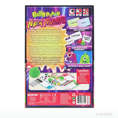 Blob Party Neon Nights Strategy Game