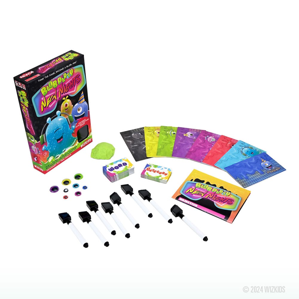 Blob Party Neon Nights Strategy Game