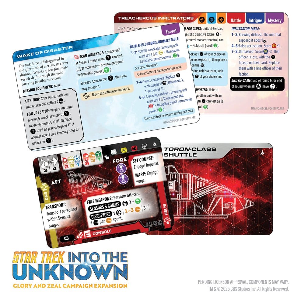 Star Trek: Into the Unknown Miniatures Game Expansion Glory and Zeal *English Version*