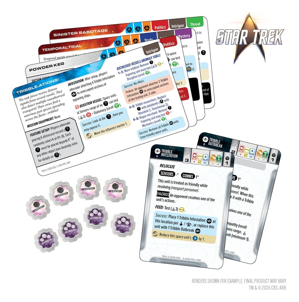 Star Trek: Into the Unknown - Trials and Tribble-ations Card Pack 10 cm