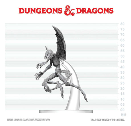 Dungeons & Dragons Nolzur's Marvelous Miniatures Unpainted Miniature Nightgaunt 17 cm