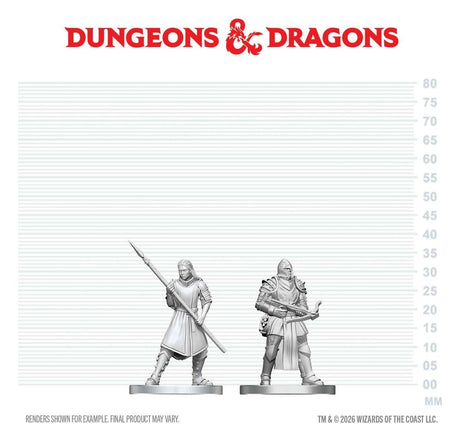 D&D Nolzur's Marvelous Miniatures Mini Figures Town Guards 13 cm