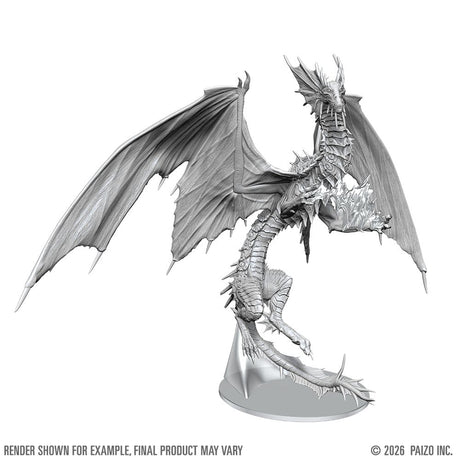 Pathfinder Deep Cuts Unpainted Boxed Miniature Adult Mirage Dragon 23 cm