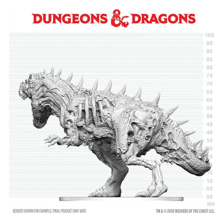 Dungeons & Dragons Nolzur's Marvelous Miniatures Unpainted Miniature Tyrannosaurus Zombie 20 cm