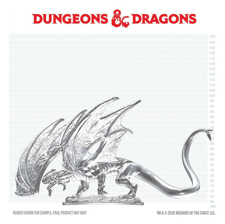 Dungeons & Dragons Nolzur's Marvelous Miniatures Unpainted Miniature Young Sapphire Dragon 20 cm