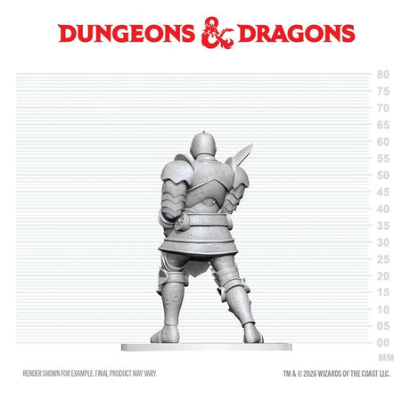 Dungeons & Dragons Nolzur's Marvelous Miniatures Unpainted Miniature Red Knight Guardian Golem 14 cm