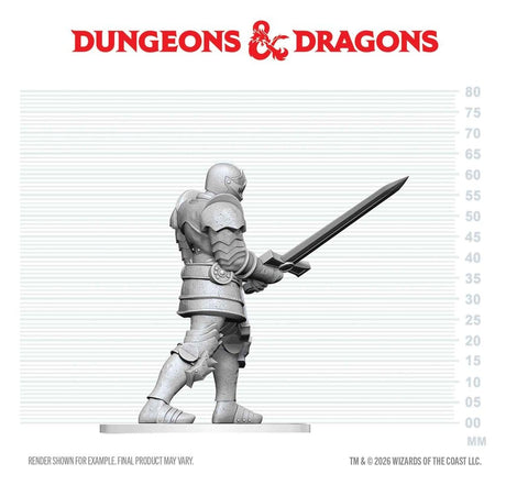 Dungeons & Dragons Nolzur's Marvelous Miniatures Unpainted Miniature Red Knight Guardian Golem 14 cm