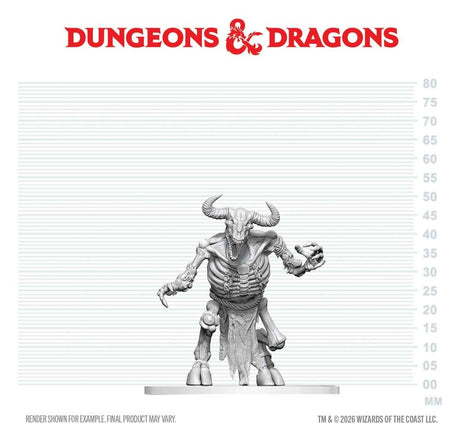 Dungeons & Dragons Nolzur's Marvelous Miniatures Unpainted Miniature Minotaur Skeleton 17 cm