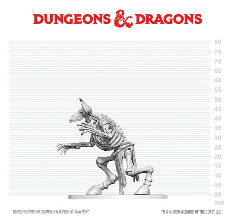 Dungeons & Dragons Nolzur's Marvelous Miniatures Unpainted Miniature Minotaur Skeleton 17 cm