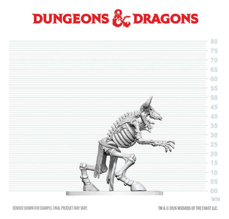 Dungeons & Dragons Nolzur's Marvelous Miniatures Unpainted Miniature Minotaur Skeleton 17 cm