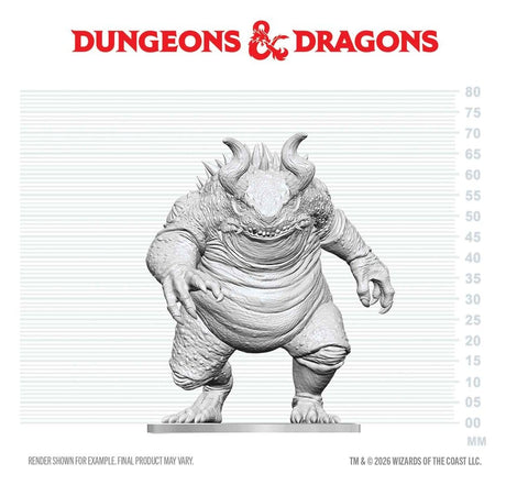 Dungeons & Dragons Nolzur's Marvelous Miniatures Unpainted Miniature Hezrou 17 cm