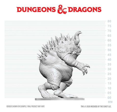 Dungeons & Dragons Nolzur's Marvelous Miniatures Unpainted Miniature Hezrou 17 cm