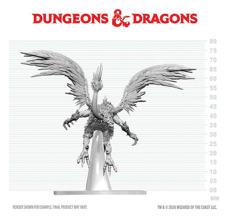Dungeons & Dragons Nolzur's Marvelous Miniatures Unpainted Miniature Vrock 17 cm