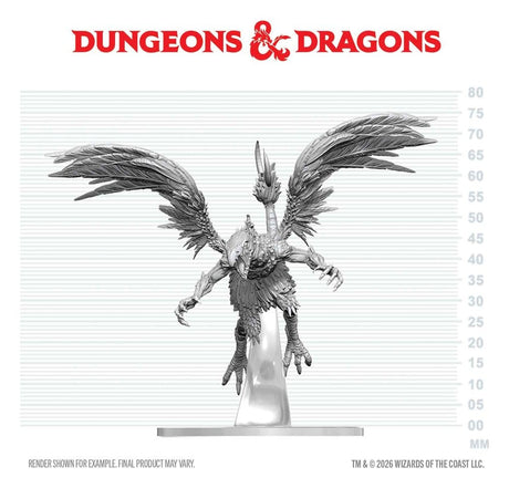 Dungeons & Dragons Nolzur's Marvelous Miniatures Unpainted Miniature Vrock 17 cm
