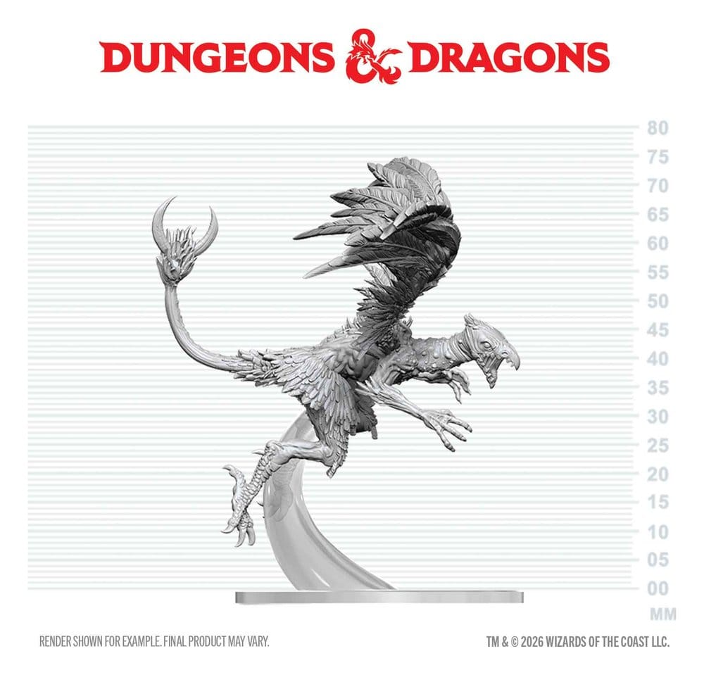 Dungeons & Dragons Nolzur's Marvelous Miniatures Unpainted Miniature Vrock 17 cm