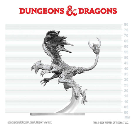 Dungeons & Dragons Nolzur's Marvelous Miniatures Unpainted Miniature Vrock 17 cm