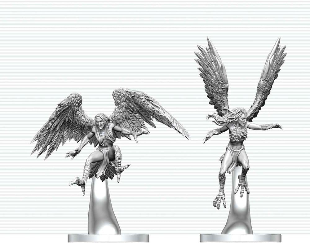 Dungeons & Dragons Nolzur's Marvelous Miniatures Unpainted Miniature Harpies 17 cm