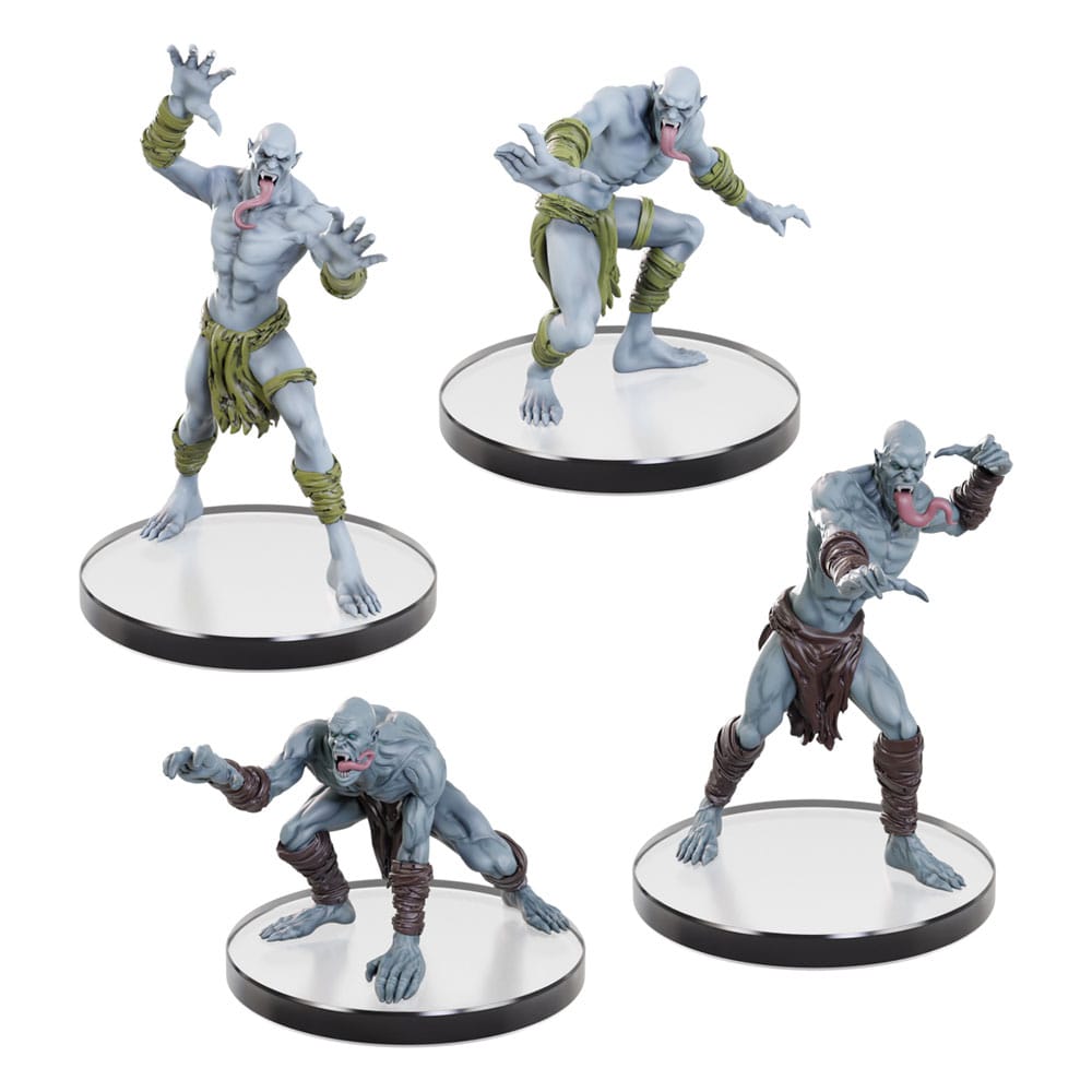 Dungeons and Dragons Icons of the Realms Undead Armies - Ghouls & Ghasts Set Pre-Painted Miniatures