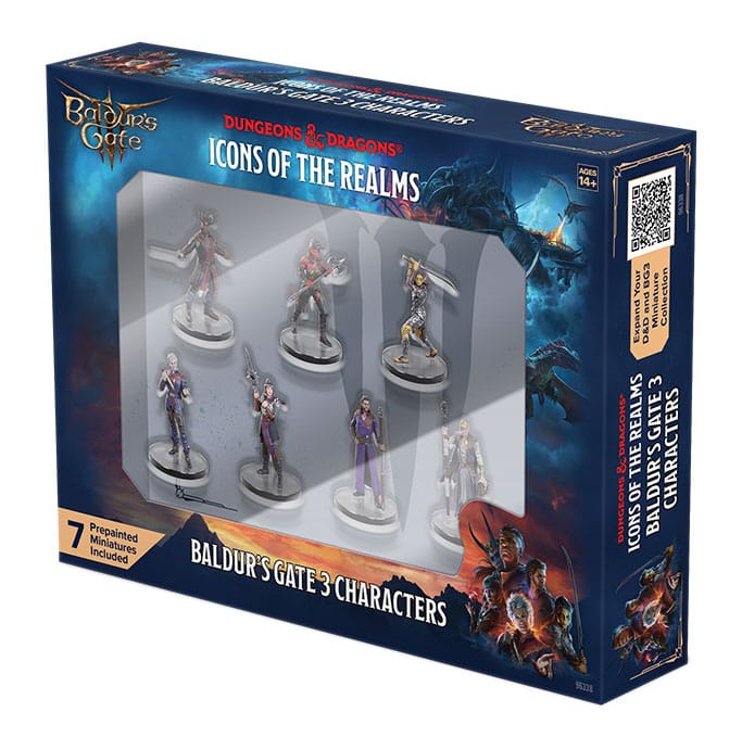 D&D Icons of the Realms Planescape Baldur's Gate 3 Character Boxed Set Pre-Painted Miniatures