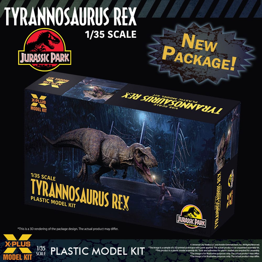 Jurassic Park Tyrannosaurus Rex 42 cm 1/35 Plastic Model Kit