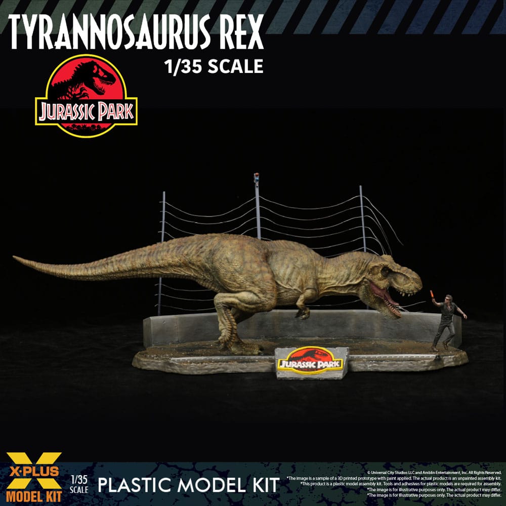 Jurassic Park Tyrannosaurus Rex 42 cm 1/35 Plastic Model Kit