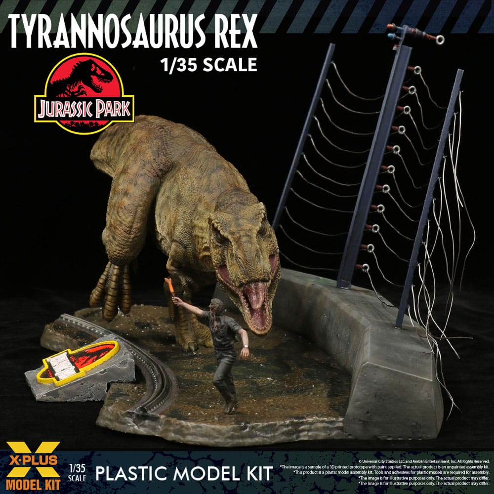 Jurassic Park Tyrannosaurus Rex 42 cm 1/35 Plastic Model Kit