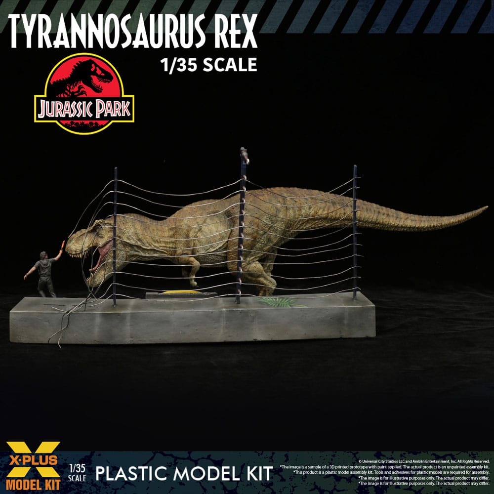 Jurassic Park Tyrannosaurus Rex 42 cm 1/35 Plastic Model Kit
