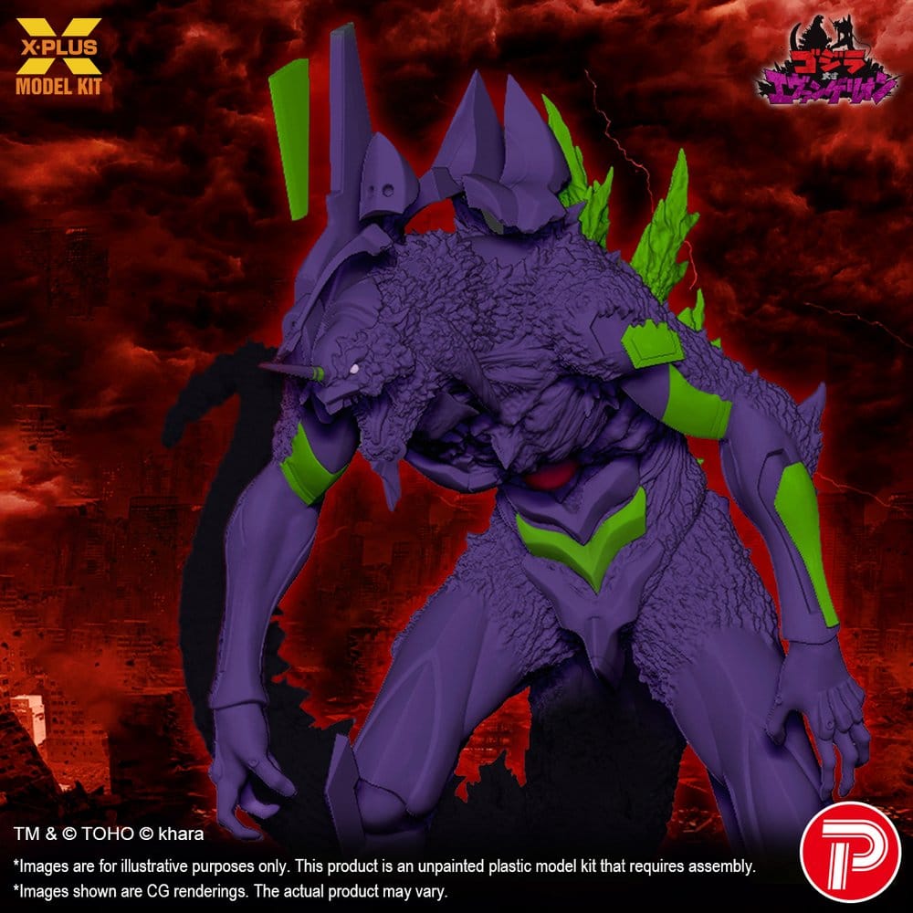 Godzilla vs. Evangelion Plastic Model Kit Evangelion Test Type-01 “G” Awakened Form 20 cm