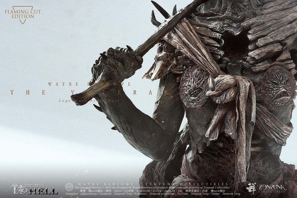 Barlowe's Hell The Veteran (Flaming Cut Edition) 41 cm Legendary Scale Bust