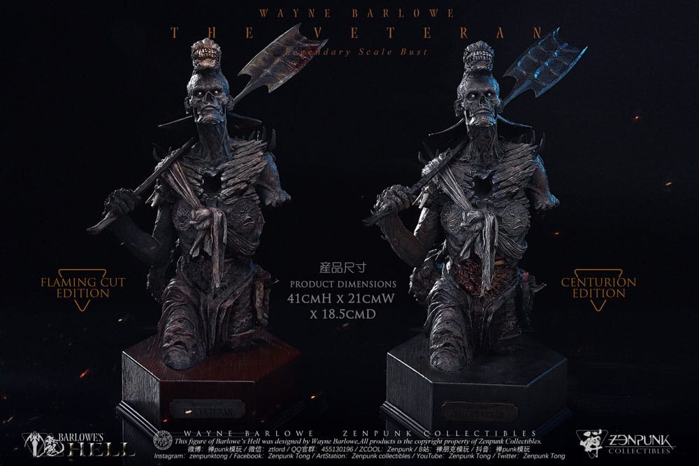 Barlowe's Hell The Veteran (Centurion Edition) 41 cm Legendary Scale Bust