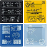 Funko Star Wars Plates, Set of 4, Multi-Colour, 20.5 x 2 x 20.5 cm