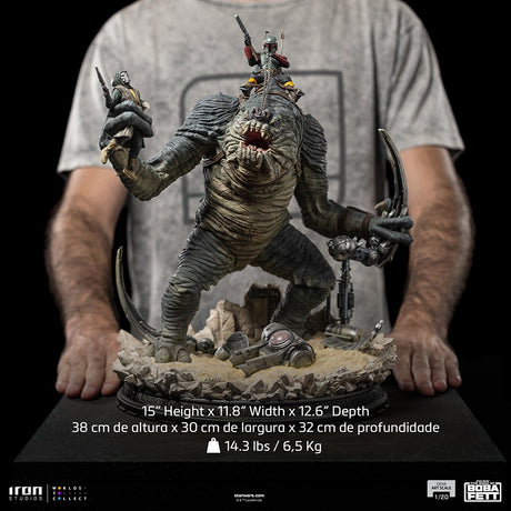 Star Wars Boba Fett And Rancor Demi 1/20 Scale Statue