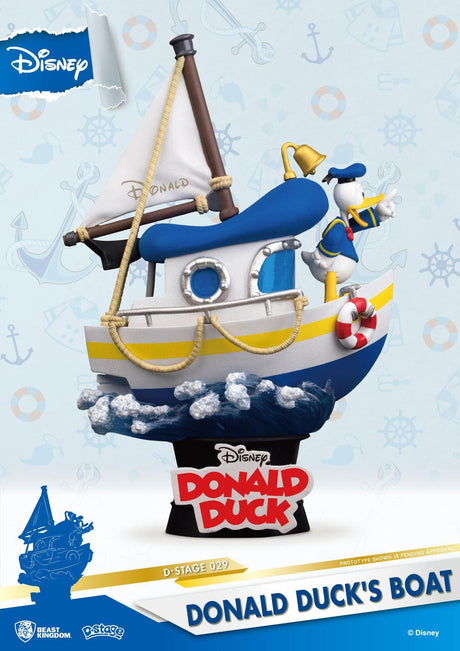 Disney Summer Series D-Stage PVC Diorama  Donald Duck's Boat 15 cm