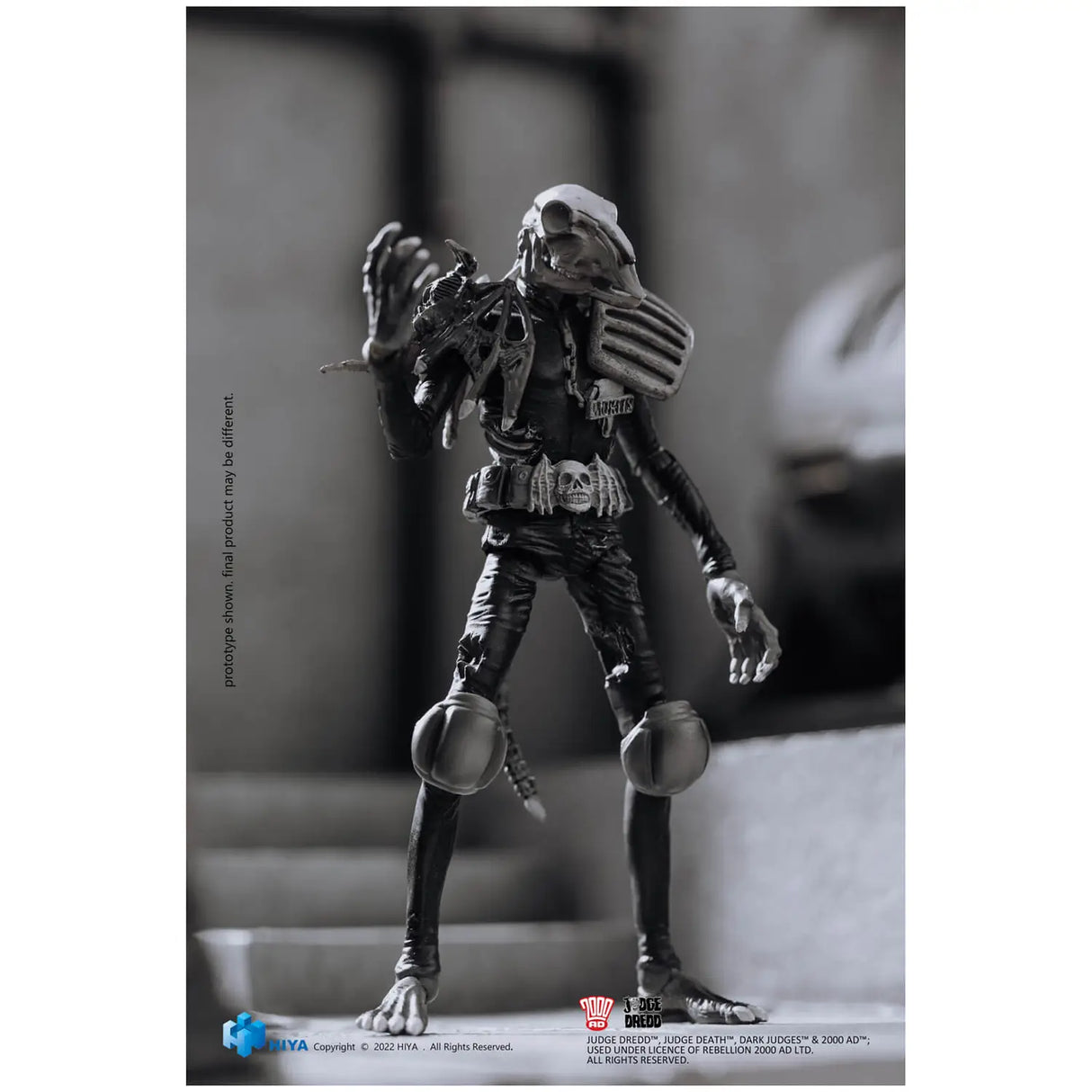 Judge Dredd Black and White Judge Mortis Exquisite Mini 1:18 Scale Figure
