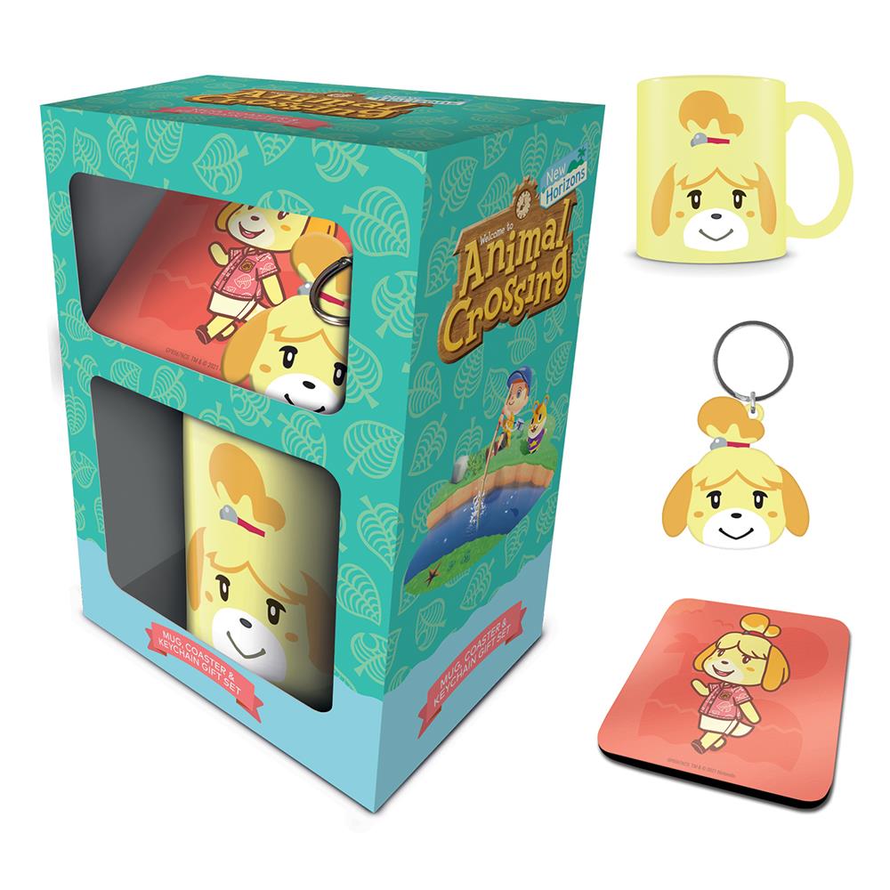 Animal Crossing (Isabelle) Mug, Coaster And Keyring Gift Set