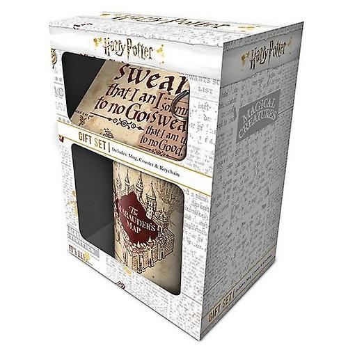 Harry Potter Marauders Map Mug, Coaster And Keyring Gift Set