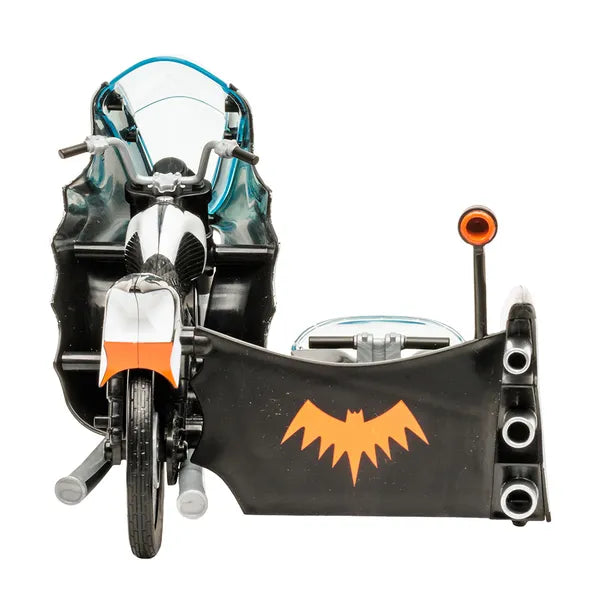 DC: Batman '66: Retro Action Figure Vehicle: Batcycle With Side Car