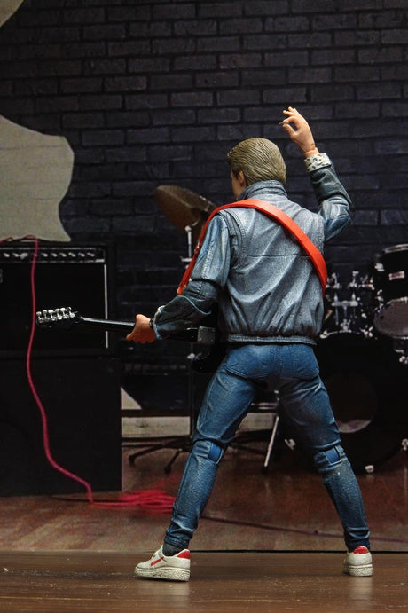 NECA Back to the Future Marty McFly 1985 Guitar Audition Ultimate 7 Inch Scale Action Figure