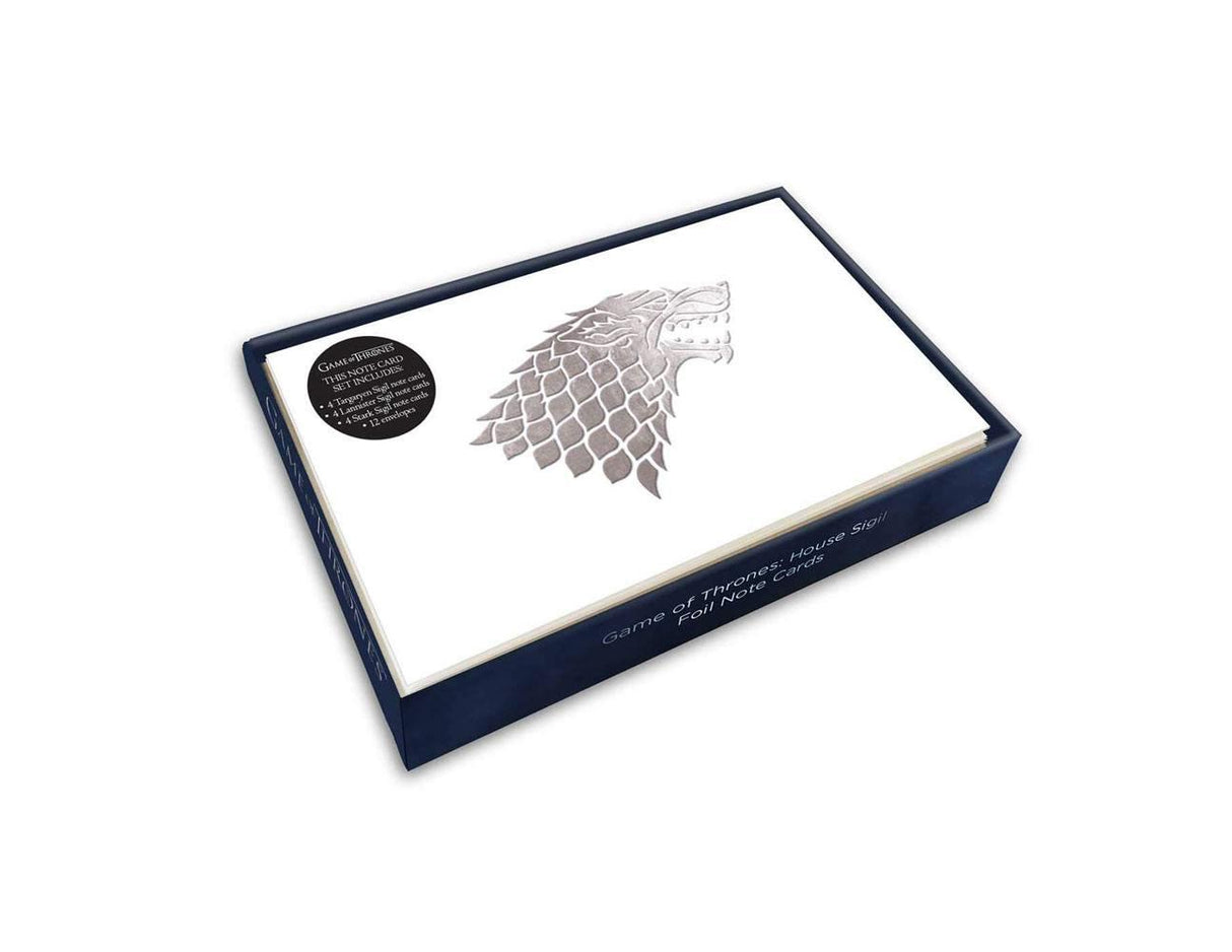 Game of Thrones Foil Note Cards 12-Pack House Sigil 89 x 132 mm