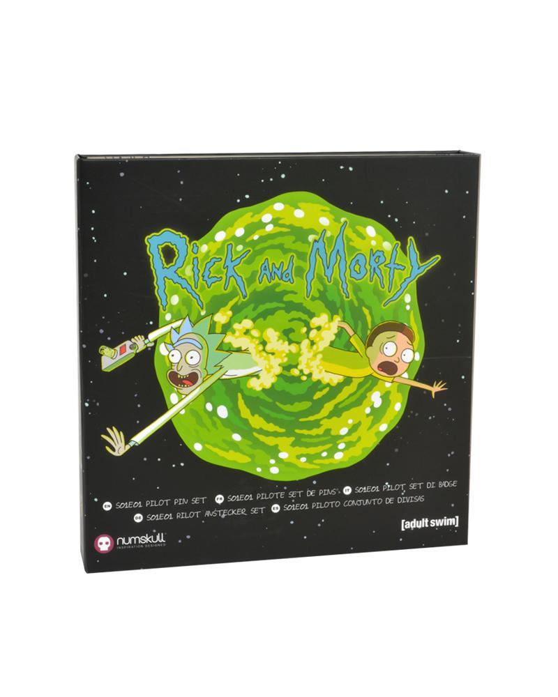 OFFICIAL RICK AND MORTY S01E01 ‘PILOT’ PIN BADGE SET