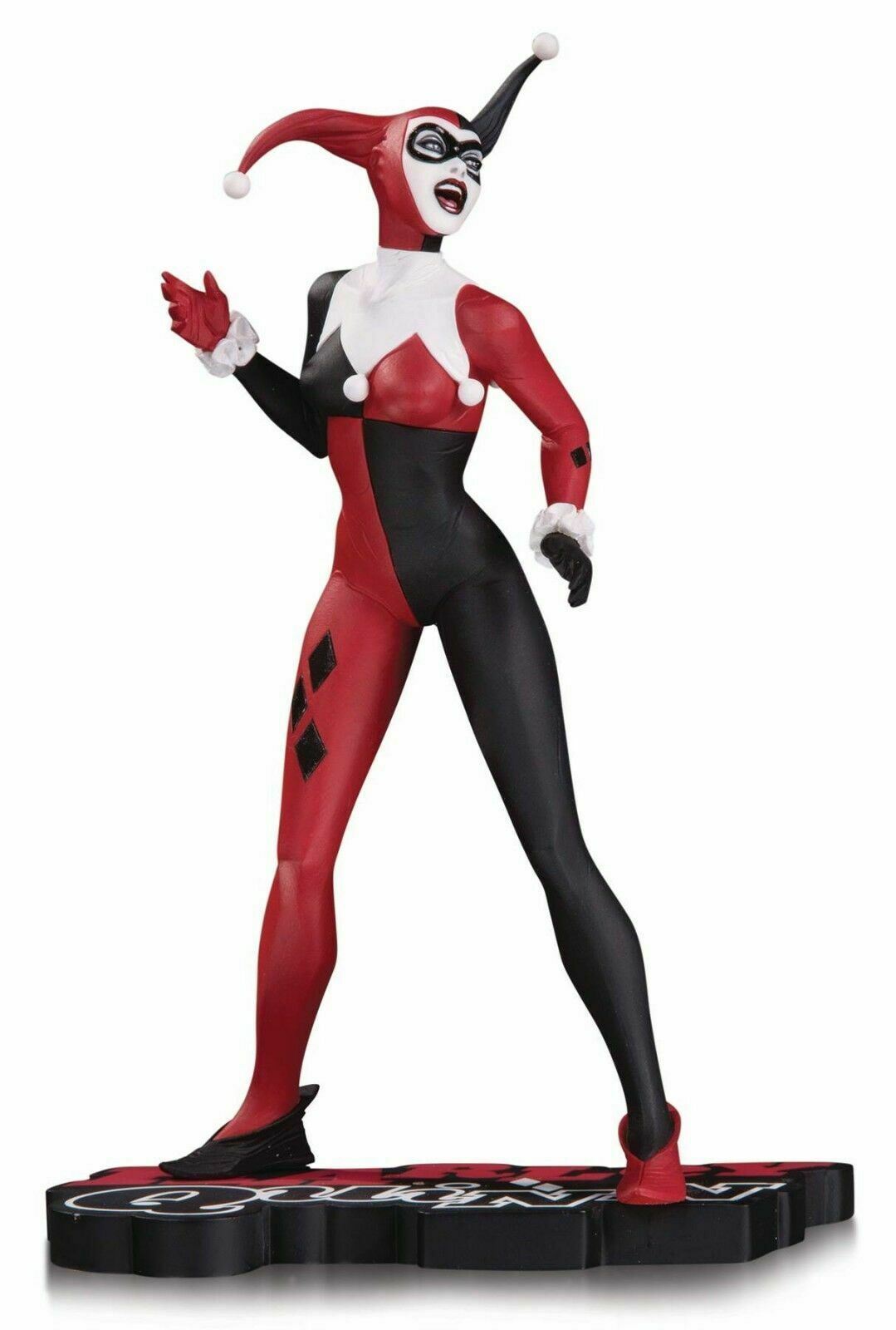 DC Comics HARLEY QUINN RED WHITE AND BLACK STATUE BY JAE LEE